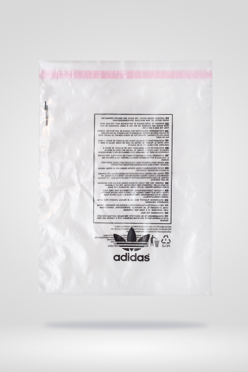 Polietileno BD solapa y adhesivo - variante 1