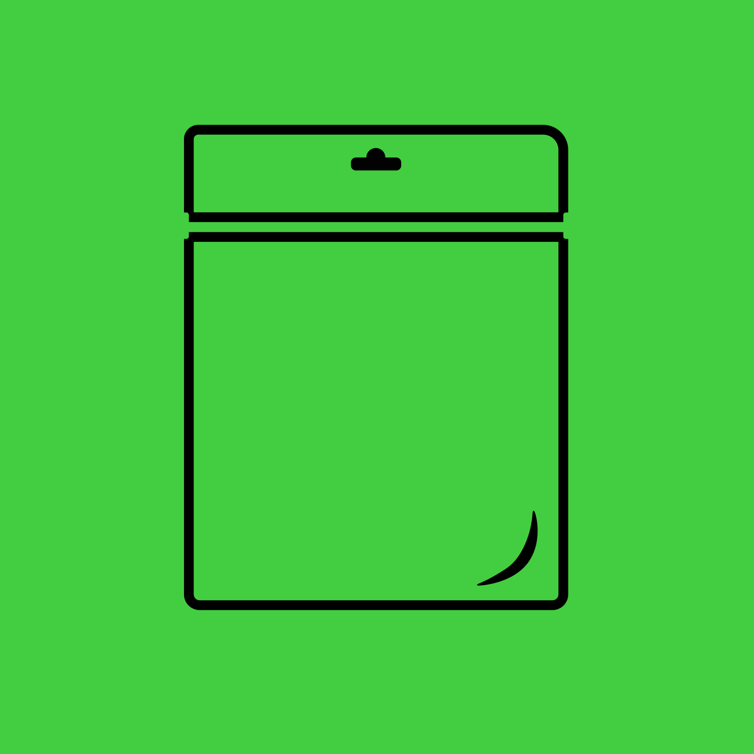 Icono Bolsas polietileno zipper con exhibidor